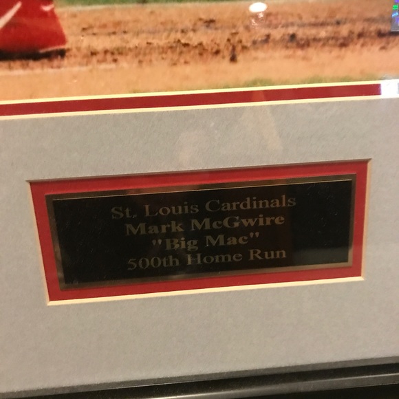 Mark McGwire signed autographed picture 500 h r - Picture 2 of 3